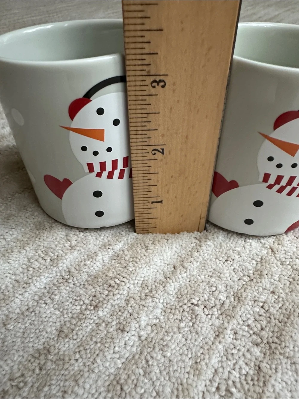 2 Crate & Barrel-Joan Anderson Childs Mug Winter Pine Tree Snowman Holiday